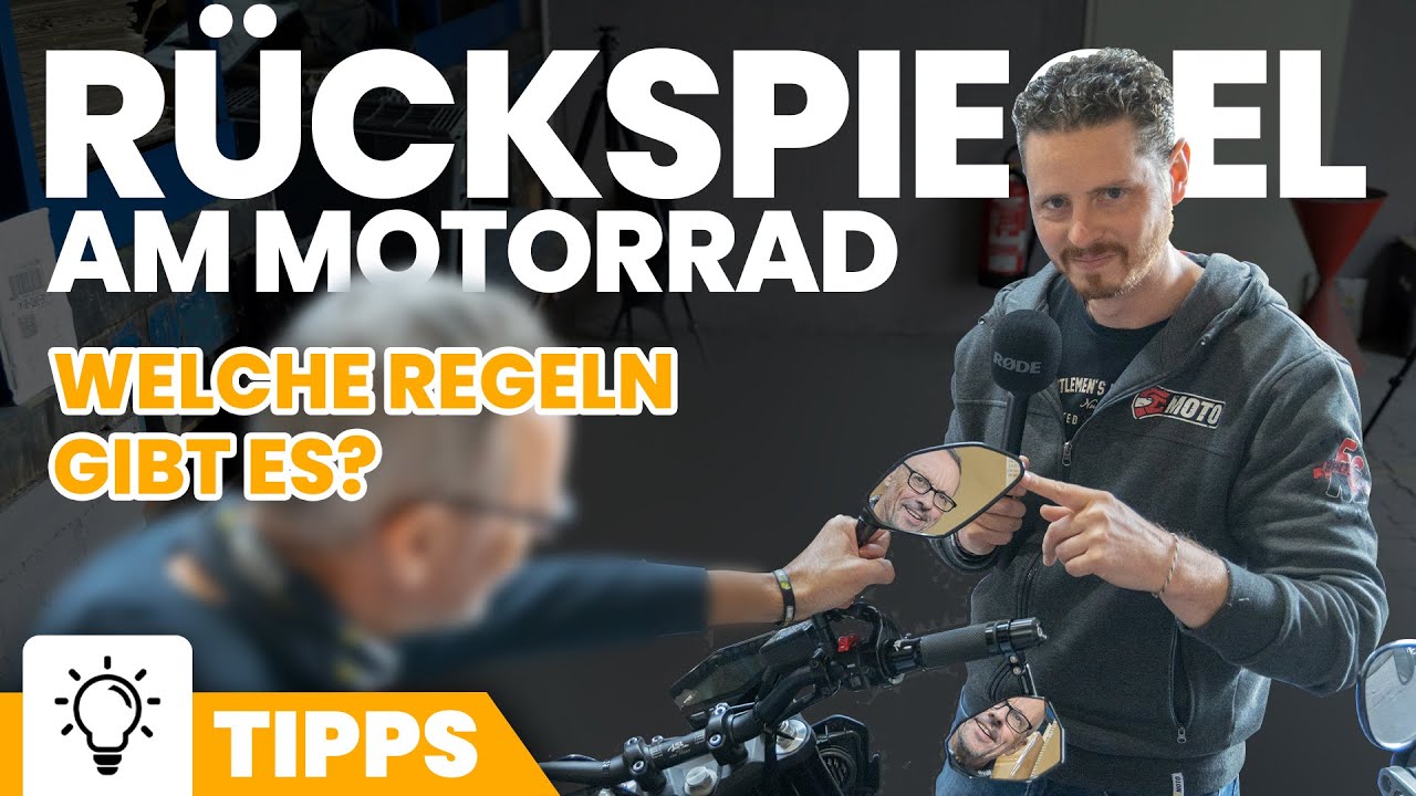 Gesetzliche Bestimmungen für Rückspiegel am Motorrad