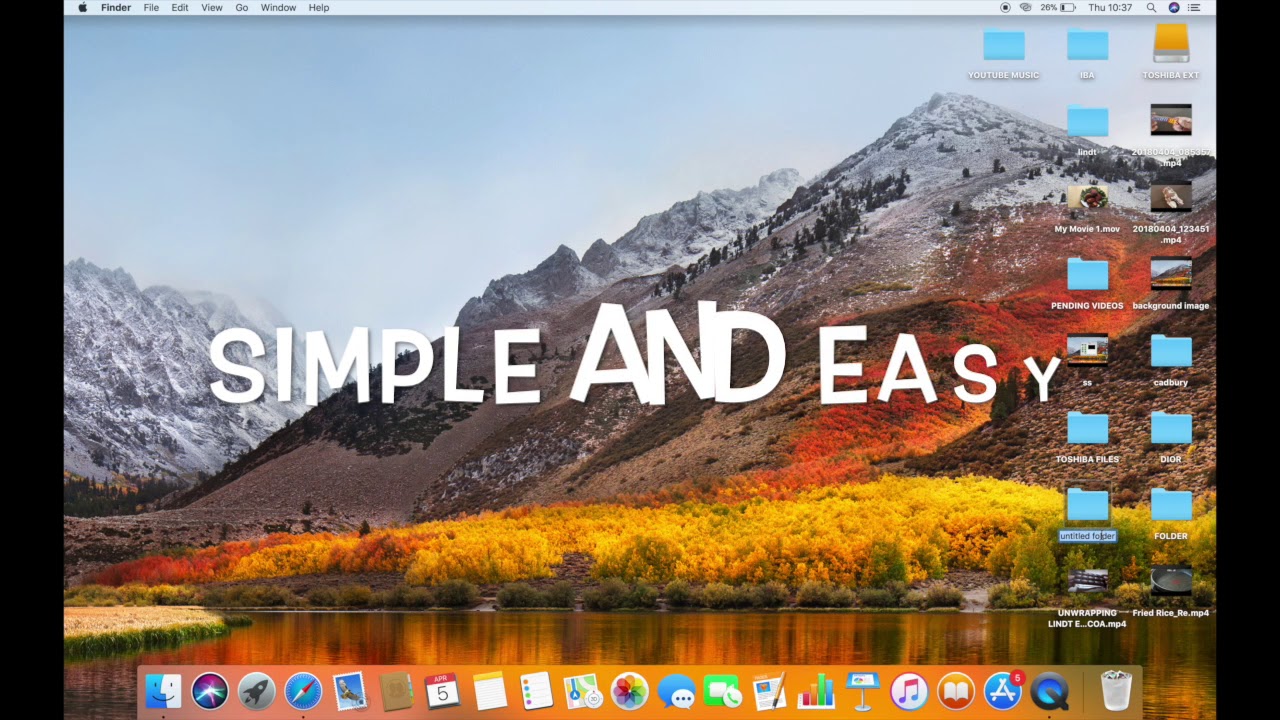 HOW TO CREATE A FOLDER ON MAC IN HIGH SIERRA - YouTube