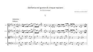 Carl Ditters von Dittersdorf – Symphony in A major, 'Nel gusto di cinque nazioni'