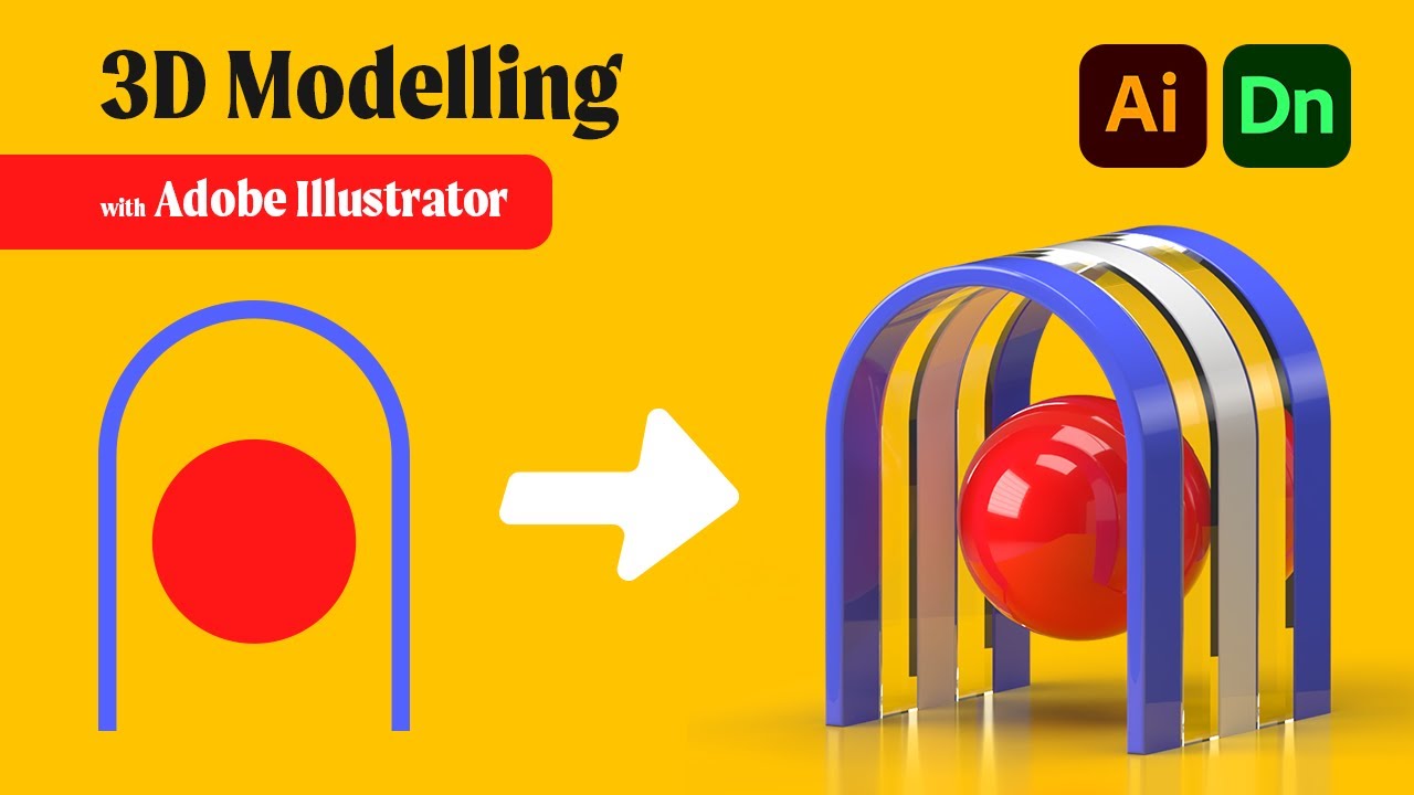 How do you make a 2D image 3D in Illustrator?