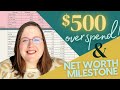$500 overspent?! New Net worth Milestone!  - July 2021 budget report/ wealth update