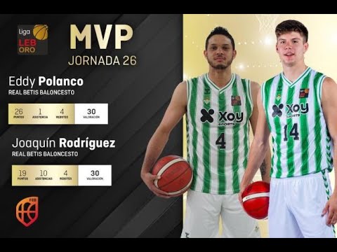 LEB Oro | Eddy Polanco y Joaquín Rodríguez, MVP's de la Jornada 26