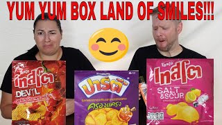 We've been looking forward to this one! Universal Yums Land of Smiles Unboxing and Taste Test by Matt and Jenn Try The World 191 views 3 years ago 21 minutes