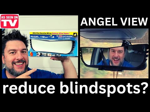 Angel View mirror, reduce blindspots. Wide angel rear view mirror. Clip on  mirror [453] 😇🪞 