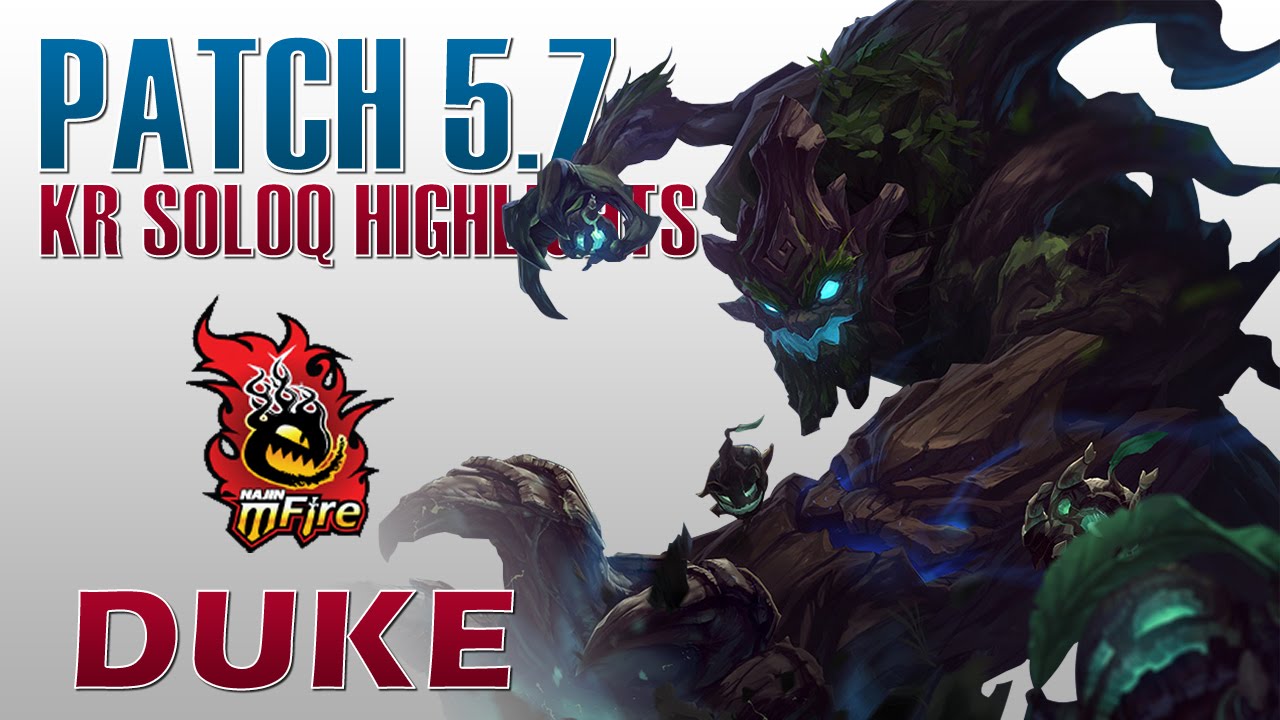 NaJin Duke - Maokai Top Lane - KR SoloQ Highlights