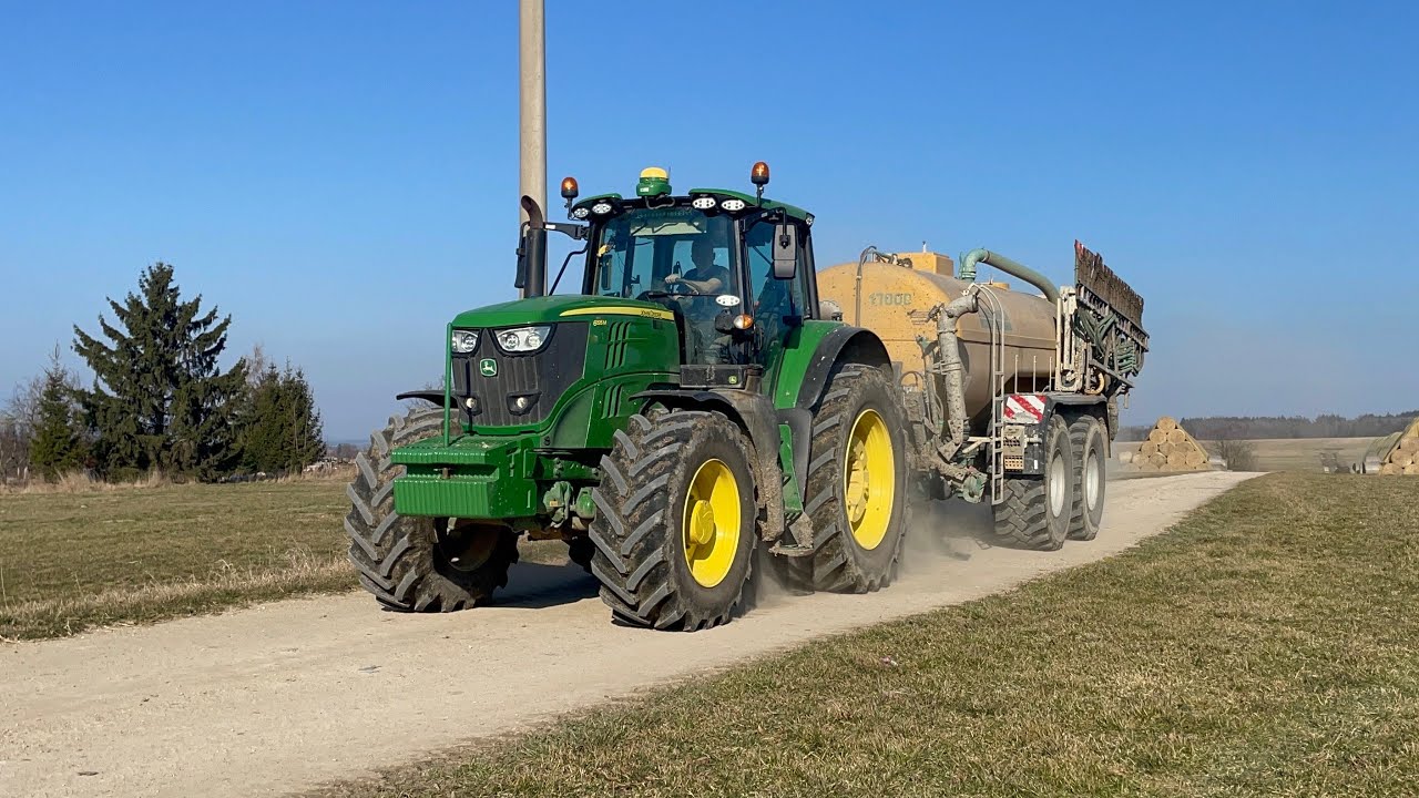 Slurry application💩|John Deere 6195M+Zunhammer 18500!