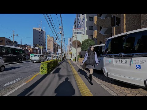 [NIGHTMAN] Yamanote line walk part 2 - From Mejiro to Tabata / 山手線の散歩 その２- 目白駅から田端駅まで 4K