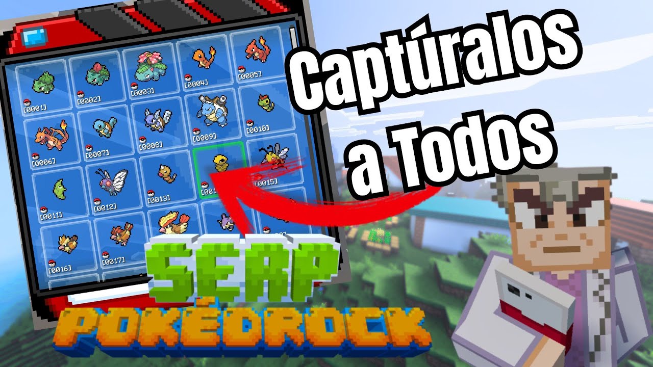 Cómo capturar TODOS los Pokémon en Serp Pokedrock Addon (Minecraft Bedrock)