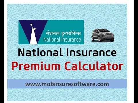 National Insurance Car Premium Calculator | Zero Depreciation Premium | PDF Quotation