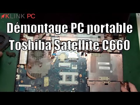 How to disassemble a Toshiba Satellite C660 laptop PC - YouTube