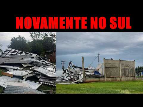 fortes tempestades causam transtornos no sul do brasil
