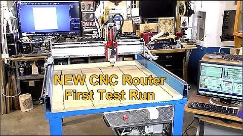 Test driving a new 4’ X 5’/ 1215 CNC Router First run 🤖