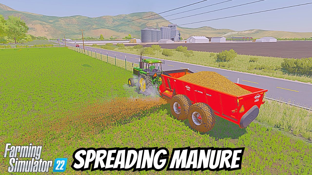 spreading manure and feeding cows YouTube