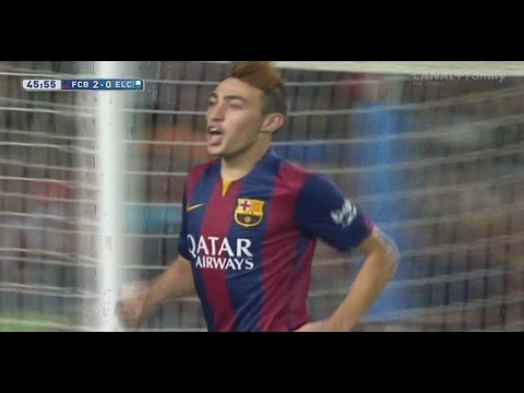 هدف رائع للمغربي منير الحدادي مع برشلونة بتعليق عربي     