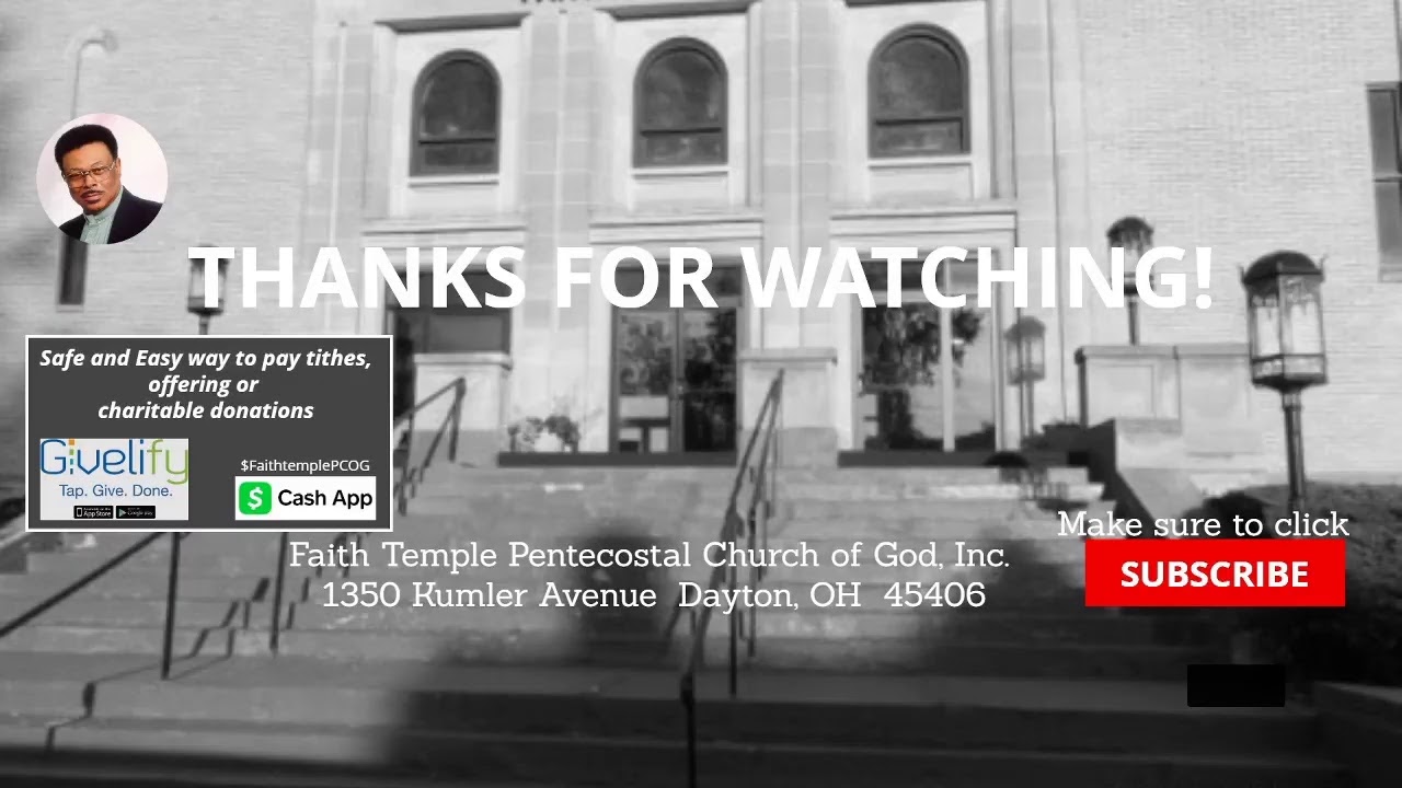 "HOLD ON TO DAY BREAK"  July 19, 2020. Faith Temple Pentecostal Church of God