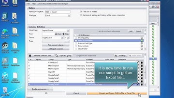 Exporting an ONIX file to Excel
