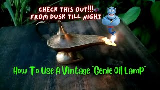Genie Oil Lamp || How To Use A Vintage Genie Oil Lamp