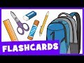 Learn School Supplies | Talking Flashcards