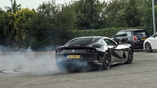 Ferrari 812SuperFast  Powerslides, LOUD Accelerations and Donuts!!