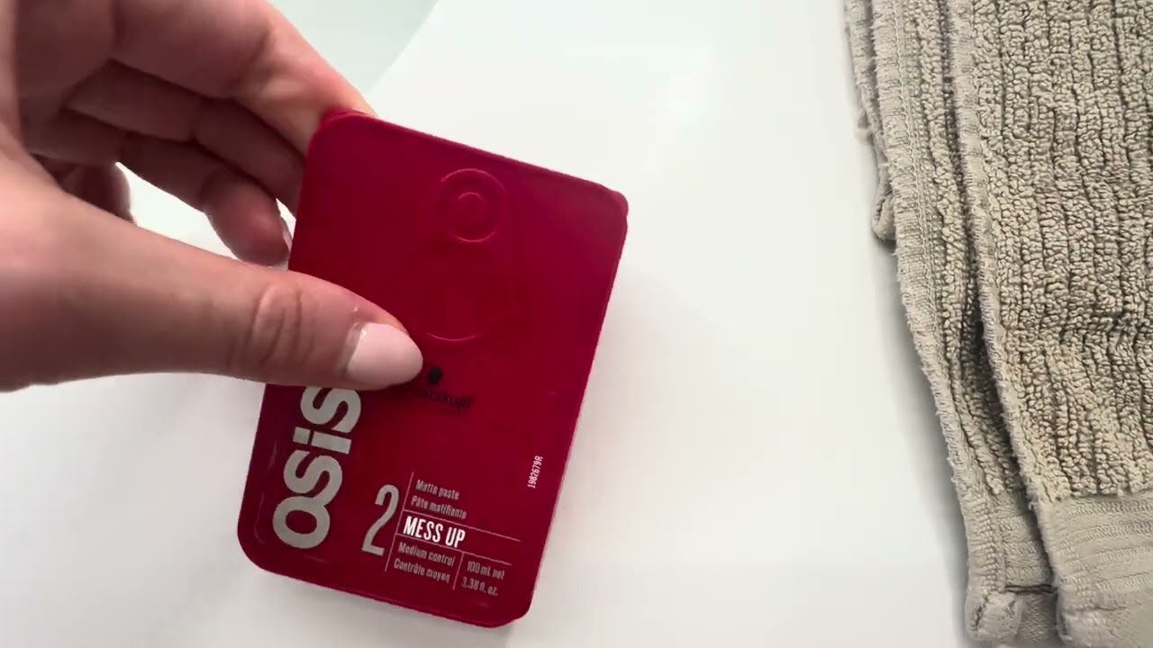 OSiS+ Mess Up – Matte Paste for long-lasting Medium Control, 3.38 oz – Pliable, Moldable Styling