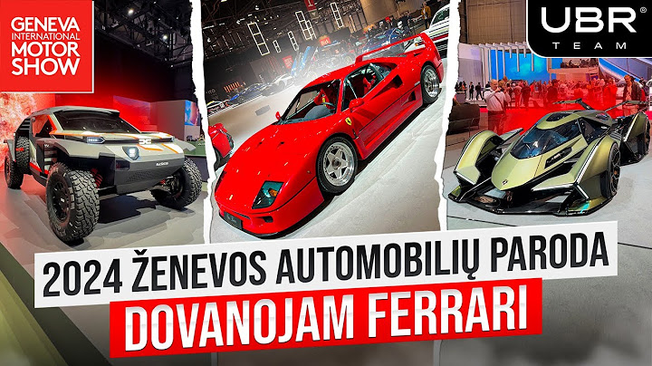 UBR Team: APLANKĖM GENEVA INTERNATIONAL MOTOR SHOW 2024! DOVANOJAM FERRARI