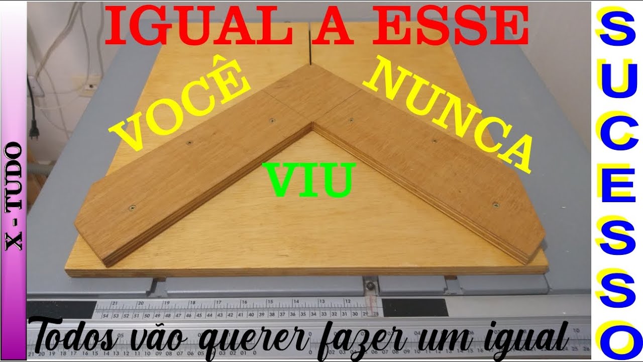 Como Fazer Gabarito Para Corte 45 Graus - YouTube