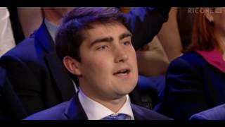 Celebrity Jack Chambers speaks during the debate on hospital waiting lists on RTÉ's Claire Byrne Live Wealth