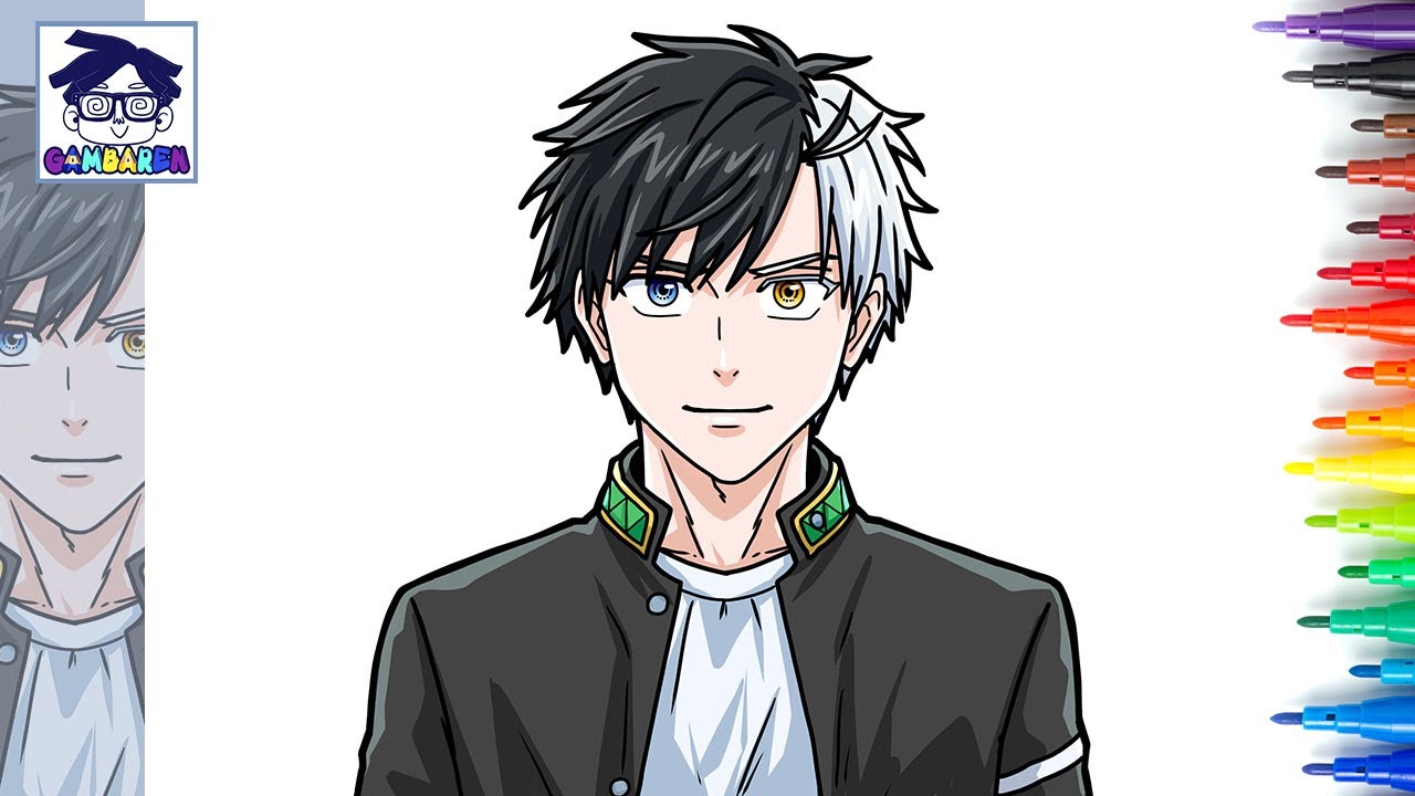 Cara Menggambar HARUKA SAKURA | WIND BREAKER Anime | easy step by step ...