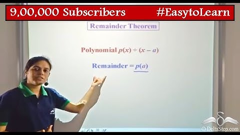 Remainder Theorem | Polynomials | Class 9 | ICSE | CBSE