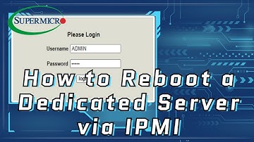 How to Reboot a Dedicated Server via IPMI