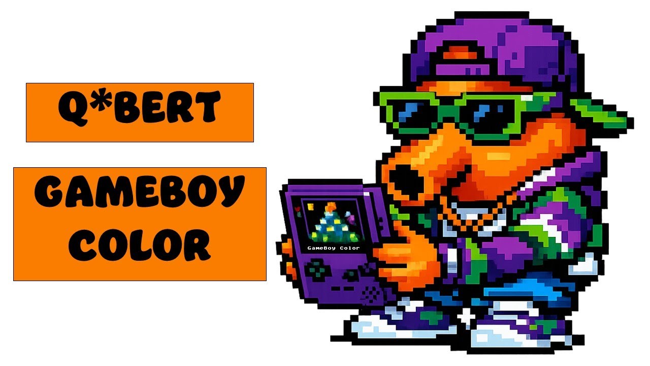 Q*Bert on GameBoy Color | Classic Arcade on a Retro Handheld Console!