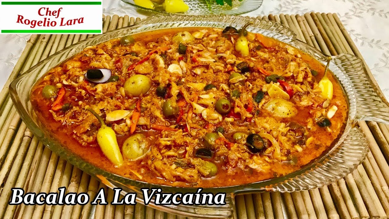 BACALAO A LA VIZCAÍNA,RECETA DELICIOSA! - YouTube