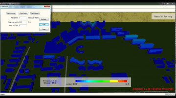 Simulation of a blast in an urban area