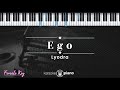 Ego - Lyodra (KARAOKE PIANO - FEMALE KEY)