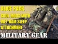 ALICE Pack mods with Viet Nam sleeping bag carrier