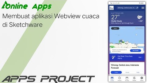 Membuat aplikasi webview cuaca di Sketchware