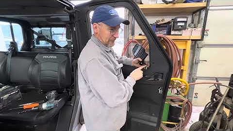 Installing door mounted rearview mirrors on a New Polaris ranger 1000xp Northstar crew