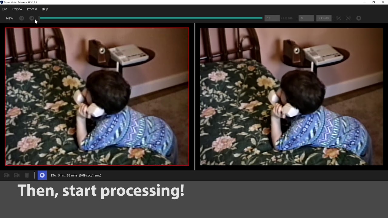 I Improved old Family VHS Videos using Topaz Video Enhance AI 