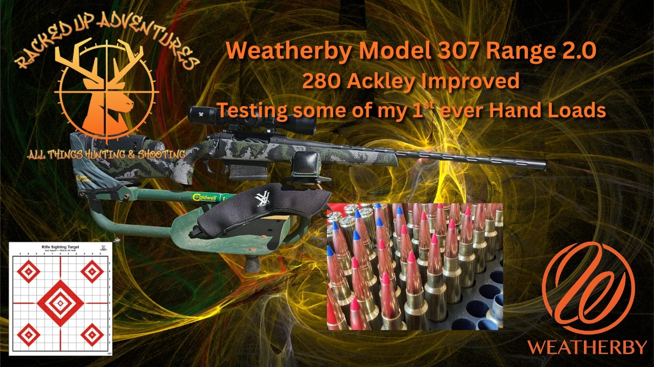 280 Ackley Improved Hand Load Testing out of my Weatherby Model 307 ...
