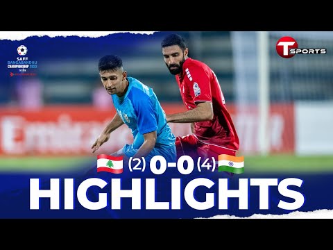 Highlights | India vs Lebanon | SAFF Championship 2023 | Semi Final | Football | T Sports