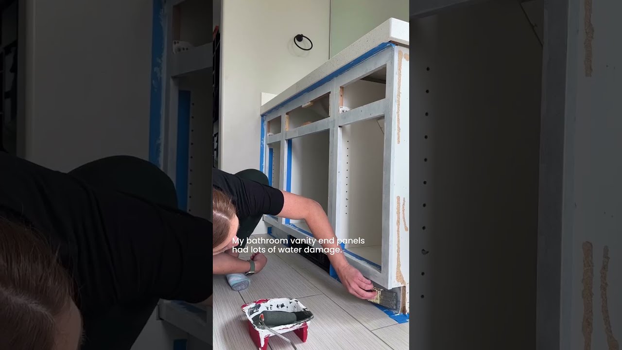 How To Reface Your Cabinets Diybathroomremodel Diyhomeprojects Diyhomeimprovement