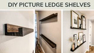 Picture Ledge Shelf (Free Plans) | Easy Hallway Shelves