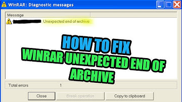 HOW TO fix the "DIAGNOSTIC ERROR" of Winrar | 