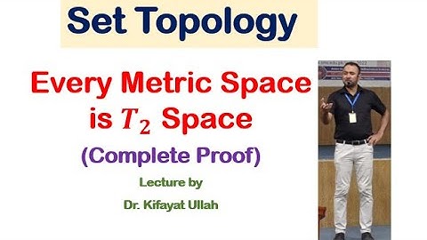 Set topology | Every metric space is T2 space (Complete Proof)
