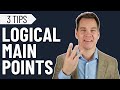 How to speak clearly and confidently with logical main points