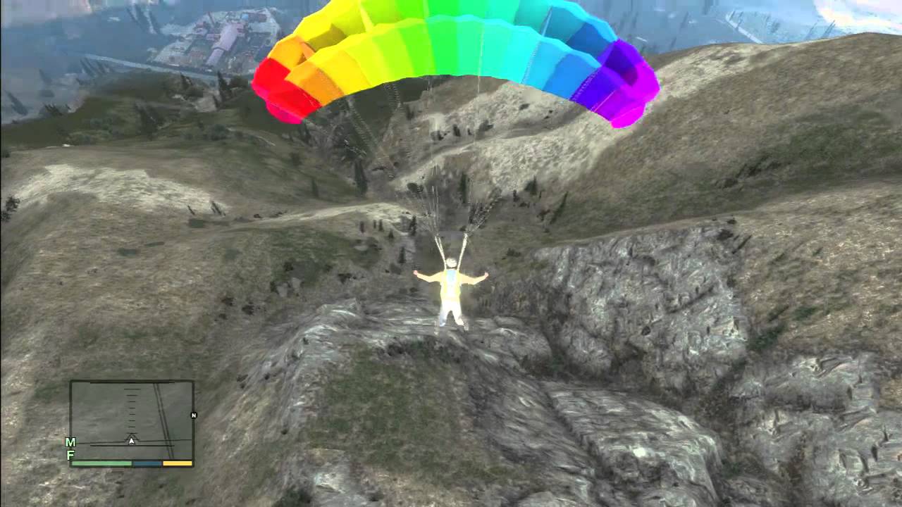 HD Let's Play Grand Theft Auto 5 [Part 17] Parachute & Sharks (PS3