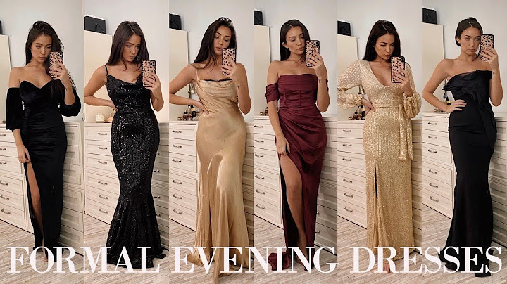FORMAL EVENING DRESSES TRY ON ✨