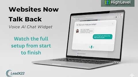 How to Set Up the Voice AI Chat Widget in Go High Level | Step-by-Step Tutorial