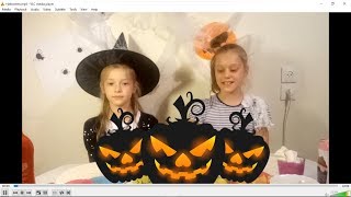 Хеллоуин Пицца ЧЕЛЛЕНДЖ у Николь!Кислая капуста и кальмары!Попробуй!Halloween Pizza challenge!