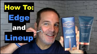 How To  Edge and Lineup Beard with King C Gillette Razor